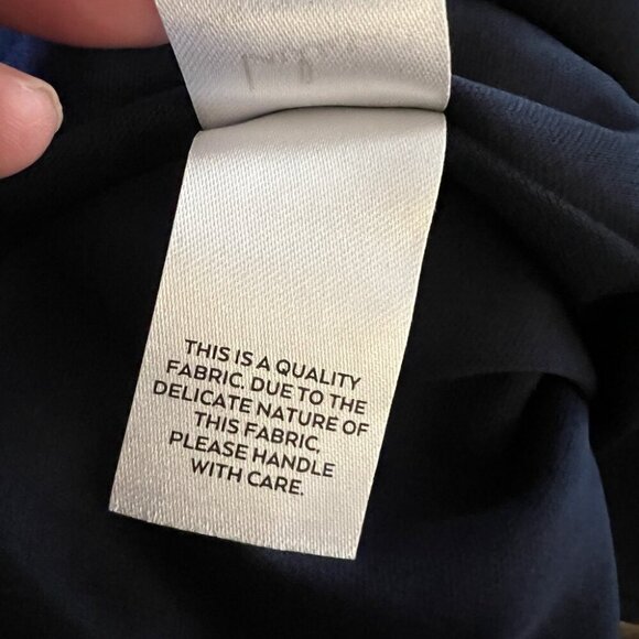 Lulus Women's Size M Medium Wrap Dress Dark Blue Short Sleeve Ruffle Night Out - Picture 8 of 10